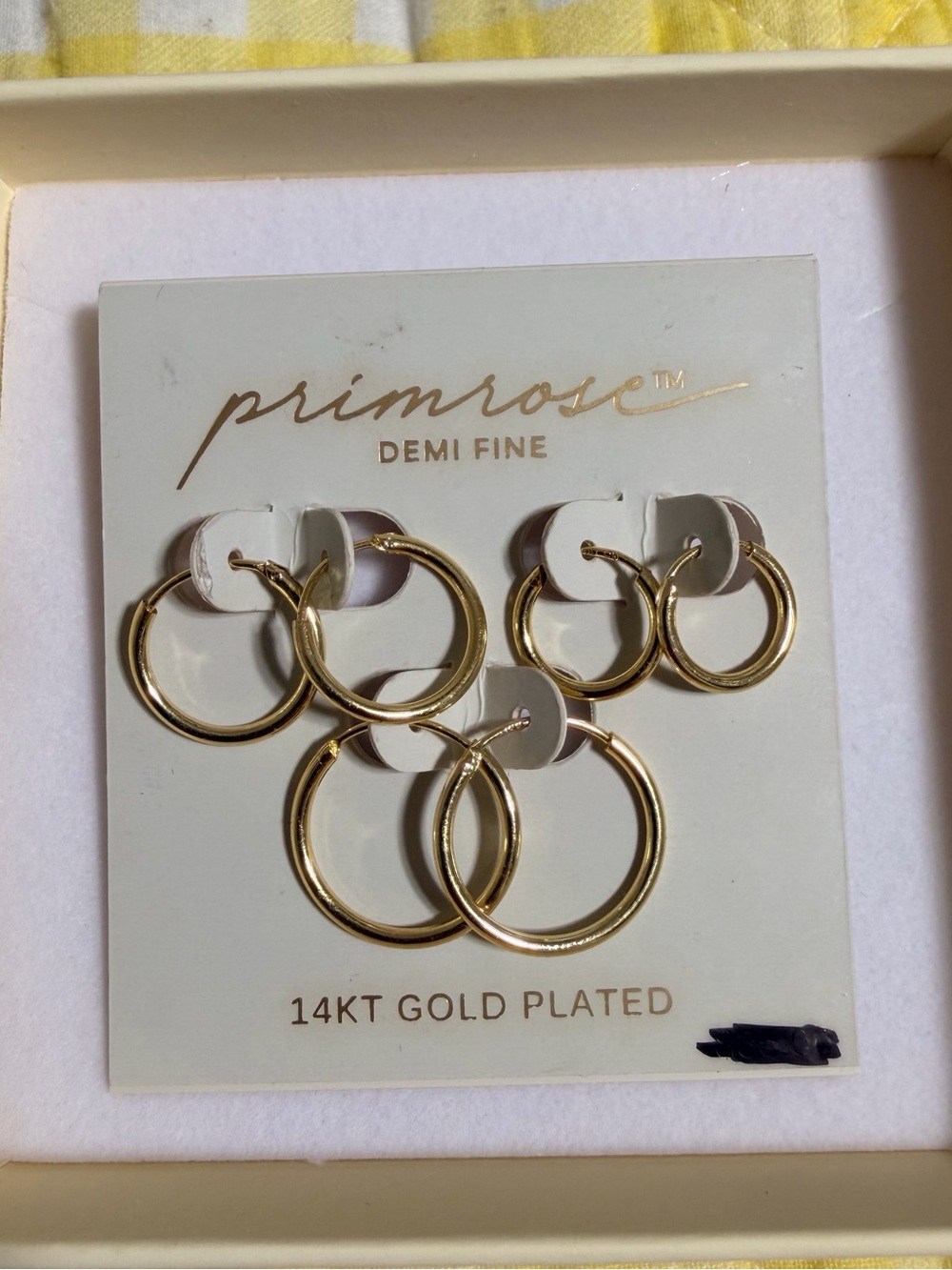 Primrose 14KT Gold-Plated Hoop Earring Set